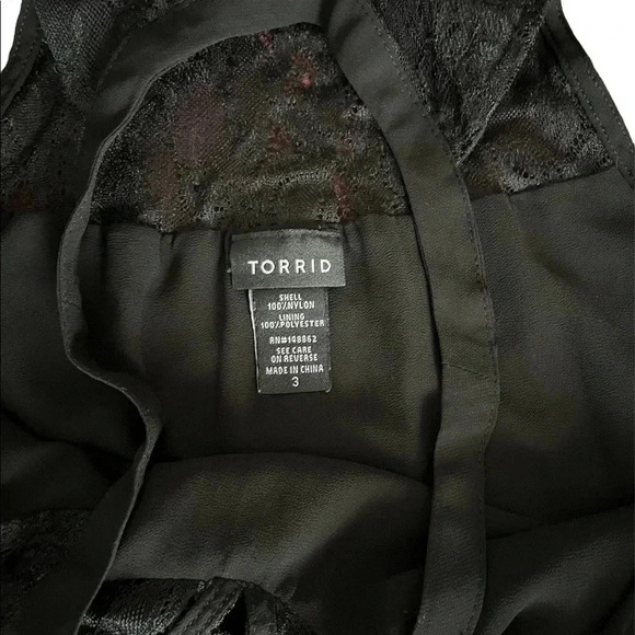 Torrid Black Lace Halter Top - Picture 4 of 6